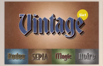 Download Vintage Ribbed Text <span class='badge badge-warning'>Effect</span> - 92532932