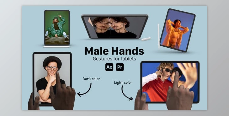 Download Male Hand Gestures for Tablets (Videohive 51760839) - AE Project