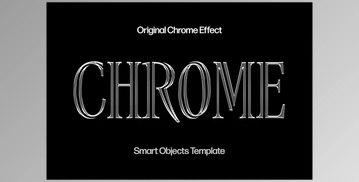 Download Metallic Chrome Text Effect - 92526903
