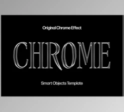 Download Metallic Chrome Text Effect - 92526903