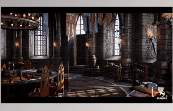 Download Unreal Engine Asset - <span class='badge badge-warning'>Medieval</span> Castle Interior + ULAT v5.3