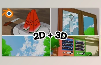 Download From <span class='badge badge-warning'>3D</span> to 2D: Creating Stunning Line Art Animation in Blender