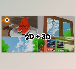 Download From 3D to 2D: Creating Stunning Line Art Animation in Blender