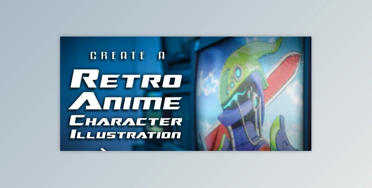 Download Create a Retro Anime Character Illustration with Blender 3D