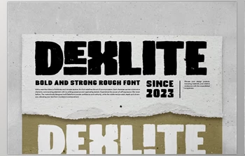 Download Dexlite - Bold & Strong Rough <span class='badge badge-warning'>Font</span>