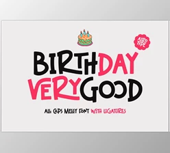 Download Birthday Verygood - All Caps Display Font