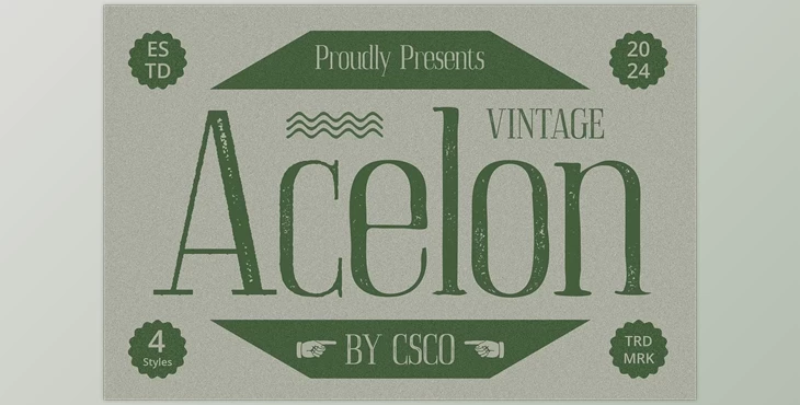 Download Acelon Vintage Font