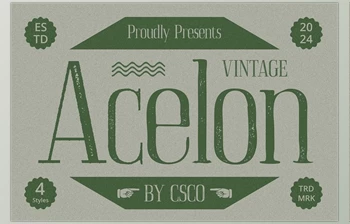 Download Acelon Vintage <span class='badge badge-warning'>Font</span>
