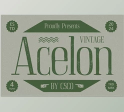 Download Acelon Vintage Font