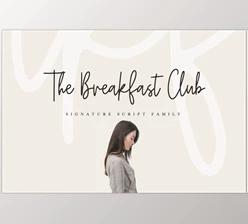 Download The Breakfast Club - Signature Script Font