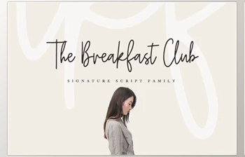 Download The Breakfast Club - Signature <span class='badge badge-warning'>Script</span> Font
